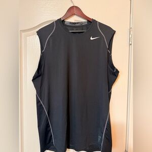 Nike Pro Black Dri-Fit Fitted Sleeveless Tank Top Men's Size XL